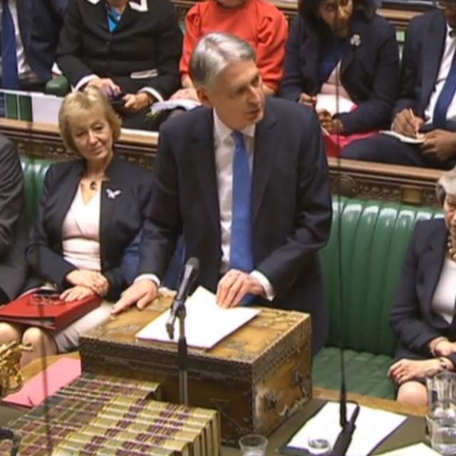 Philip Hammond delivers his Budget in the <a href=