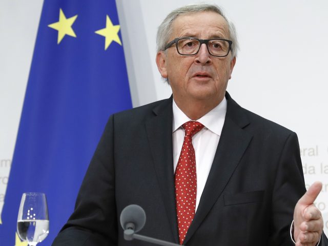 Jean-Claude Juncker speaks in Bern, Switzerland