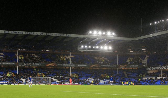 Everton fans stayed away with the club already out of Europe