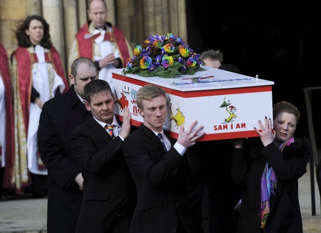 Katie Rough's funeral was held at York Minster (PA)