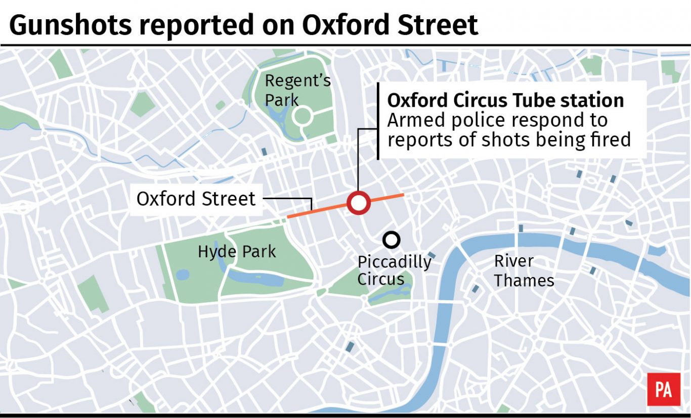 Oxford Circus Tube station locator