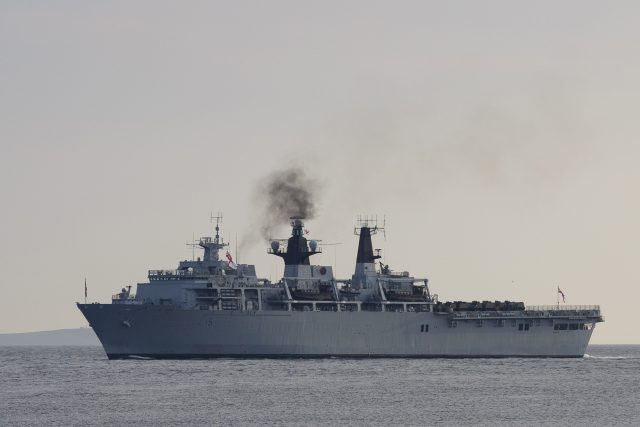 HMS Bulwark. (Tristan Fewings/PA)