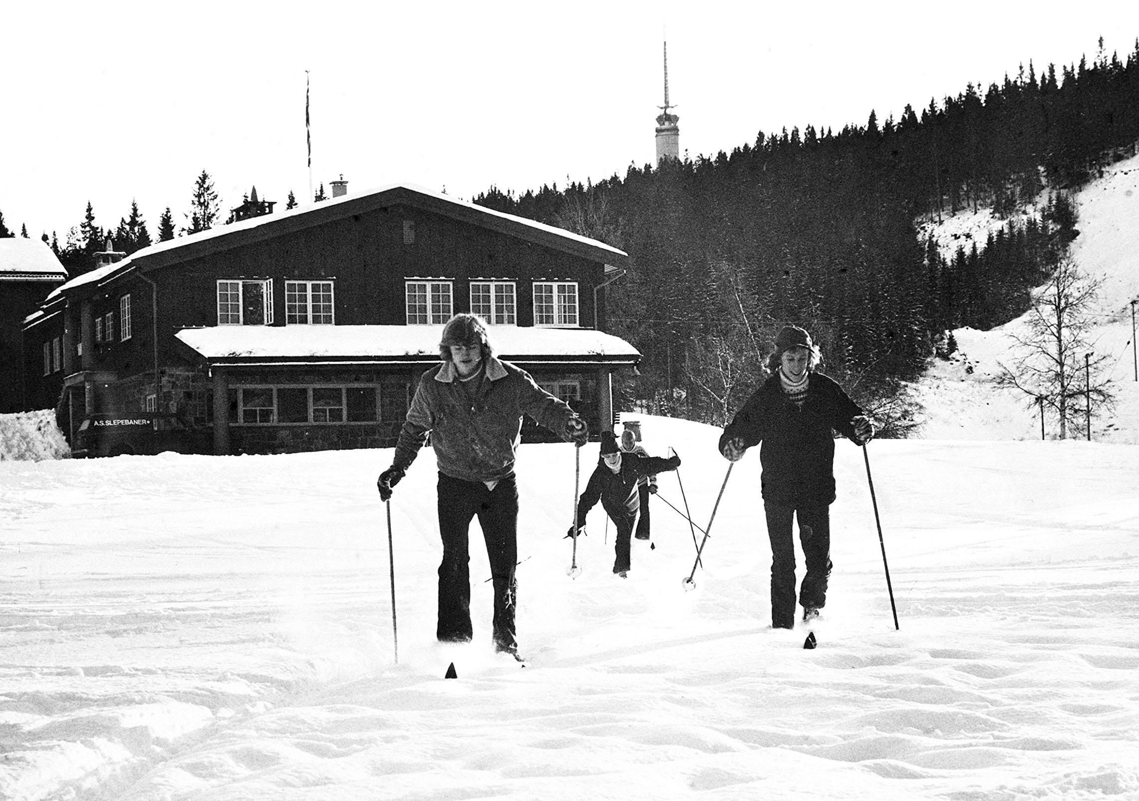 Skiing in Oslo in 1971 (PA)