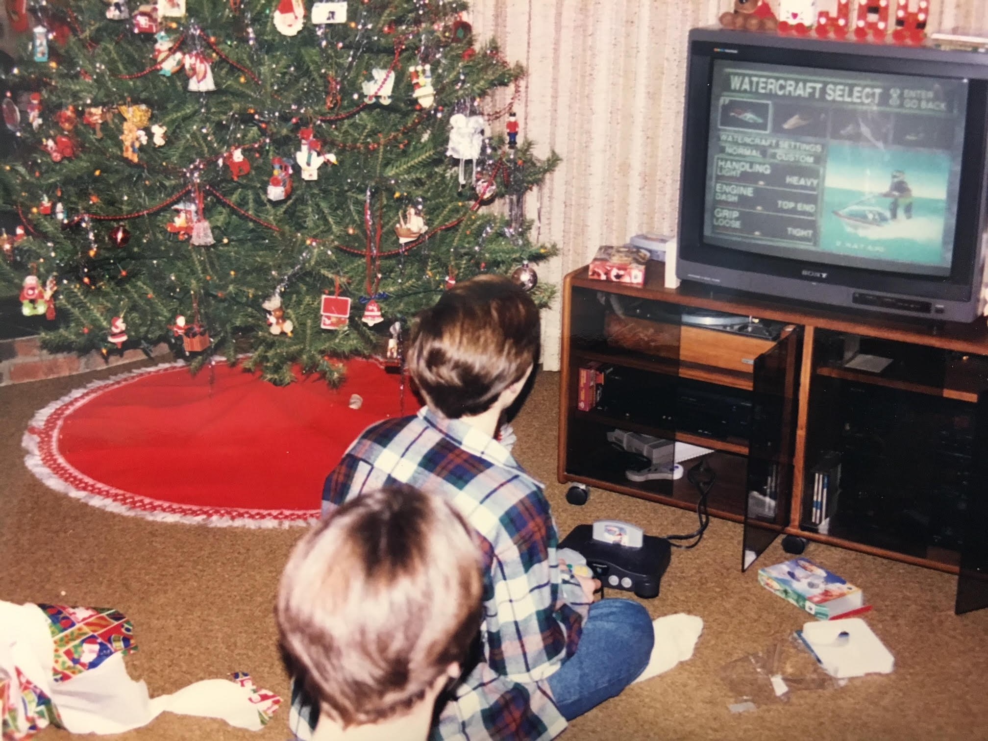 Steve a few years later with the N64 (Bassoli family)