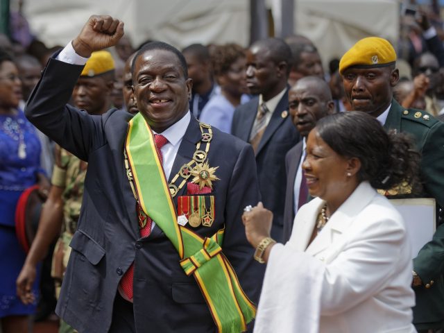 President Emmerson Mnangagwa after the inauguration
