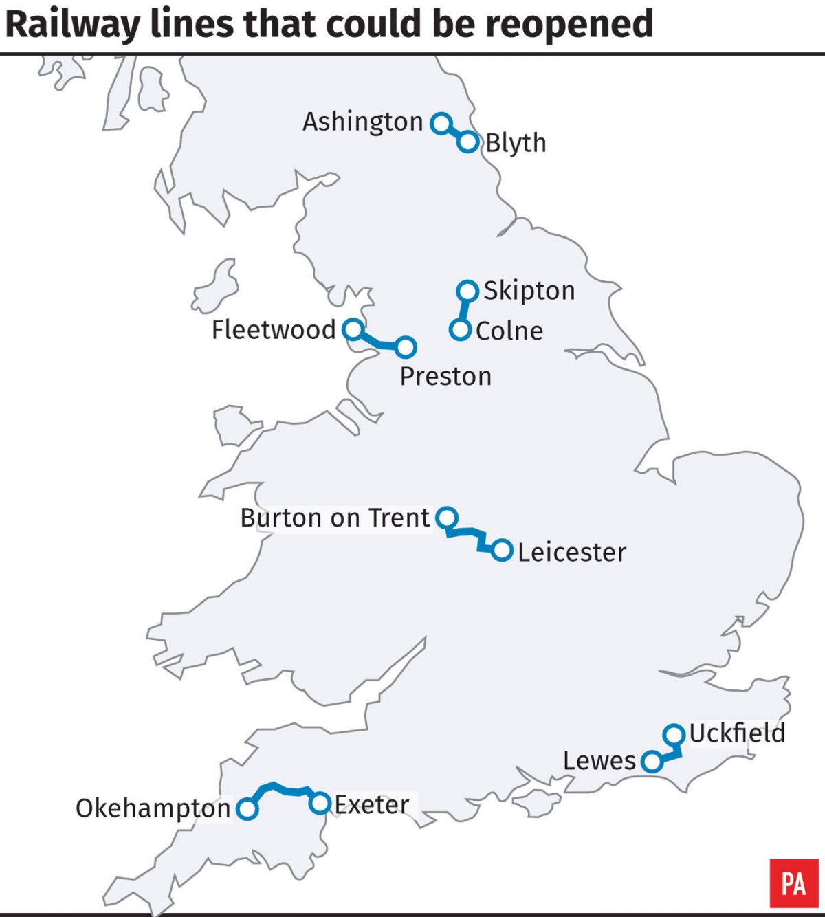 Rail routes axed under Beeching could reopen under radical transport ...