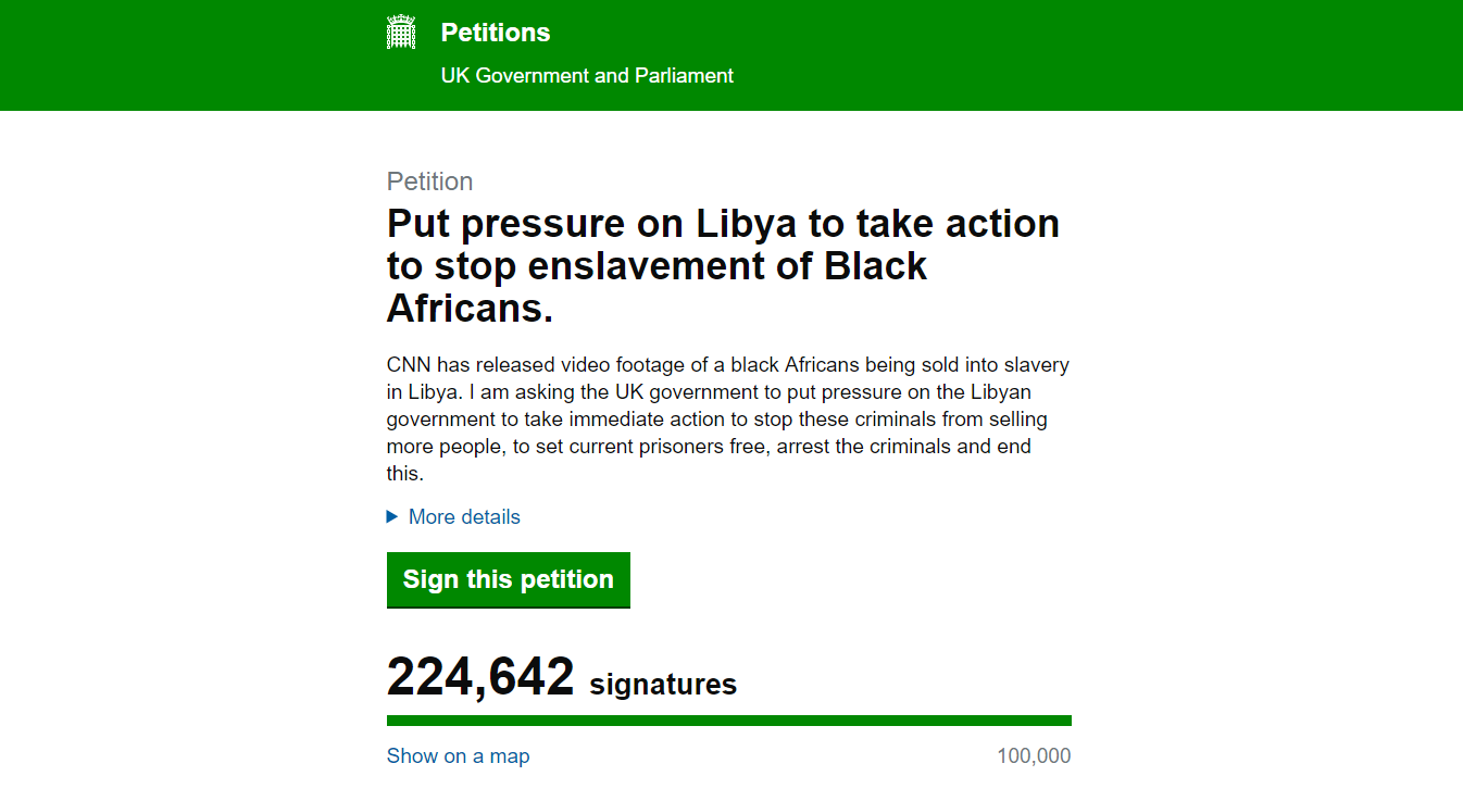 (petition.parliament.uk/PA)