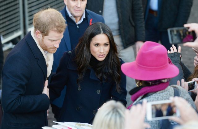 Both were wrapped up warmly (Joe Giddens/PA)