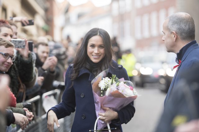 Ms Markle went without gloves (Jeremy Selwyn/Evening Standard/PA)