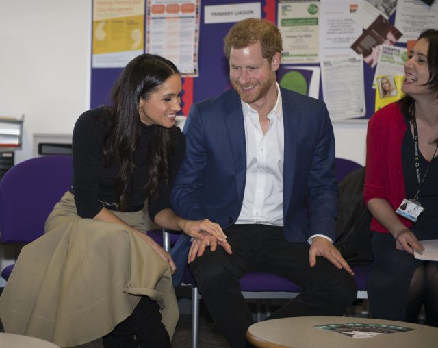 The royal couple later visited Nottingham Academy (Andrew Stenning/Daily Mirror/PA)