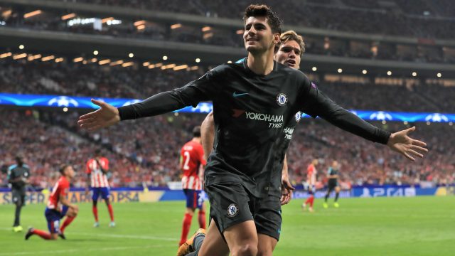 Alvaro Morata scored Chelsea's equaliser in their 2-1 win at Atletico Madrid in September