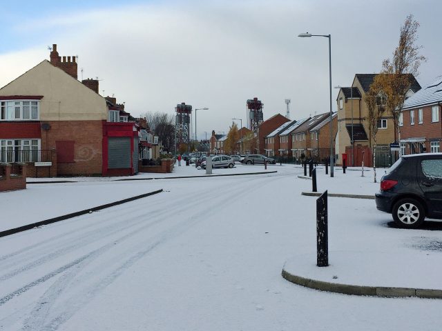 The scene in Middlesbrough during last week's cold snap