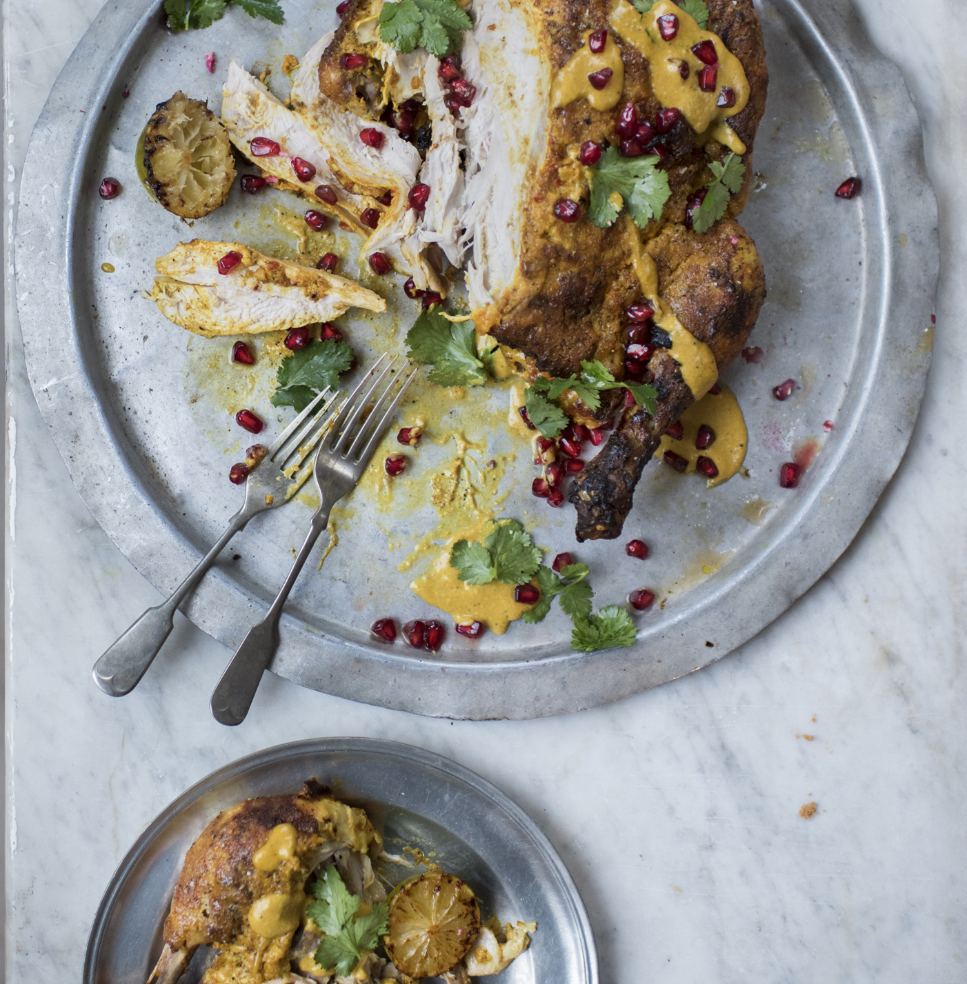 Emily Dobbs' roast chicken (Issy Croker/PA)