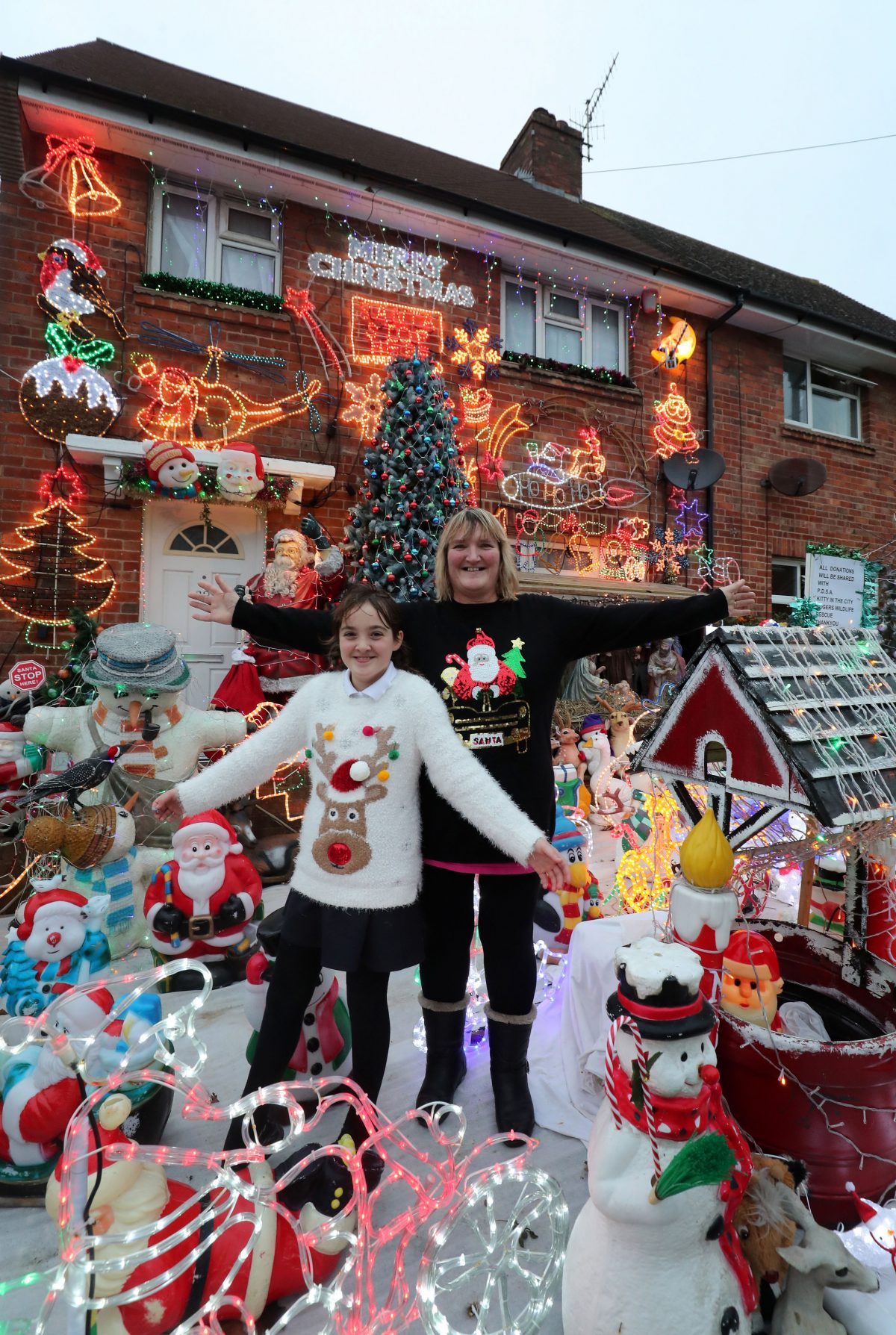 Christmas lights spectacular for charity grew from bid to wind up