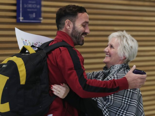 Billy Irving is welcomed back to Scotland