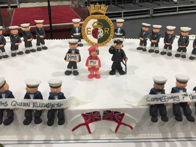 A cake marking the occasion made by Warrant Officer Jon Boreham (Ben Mitchell/PA)