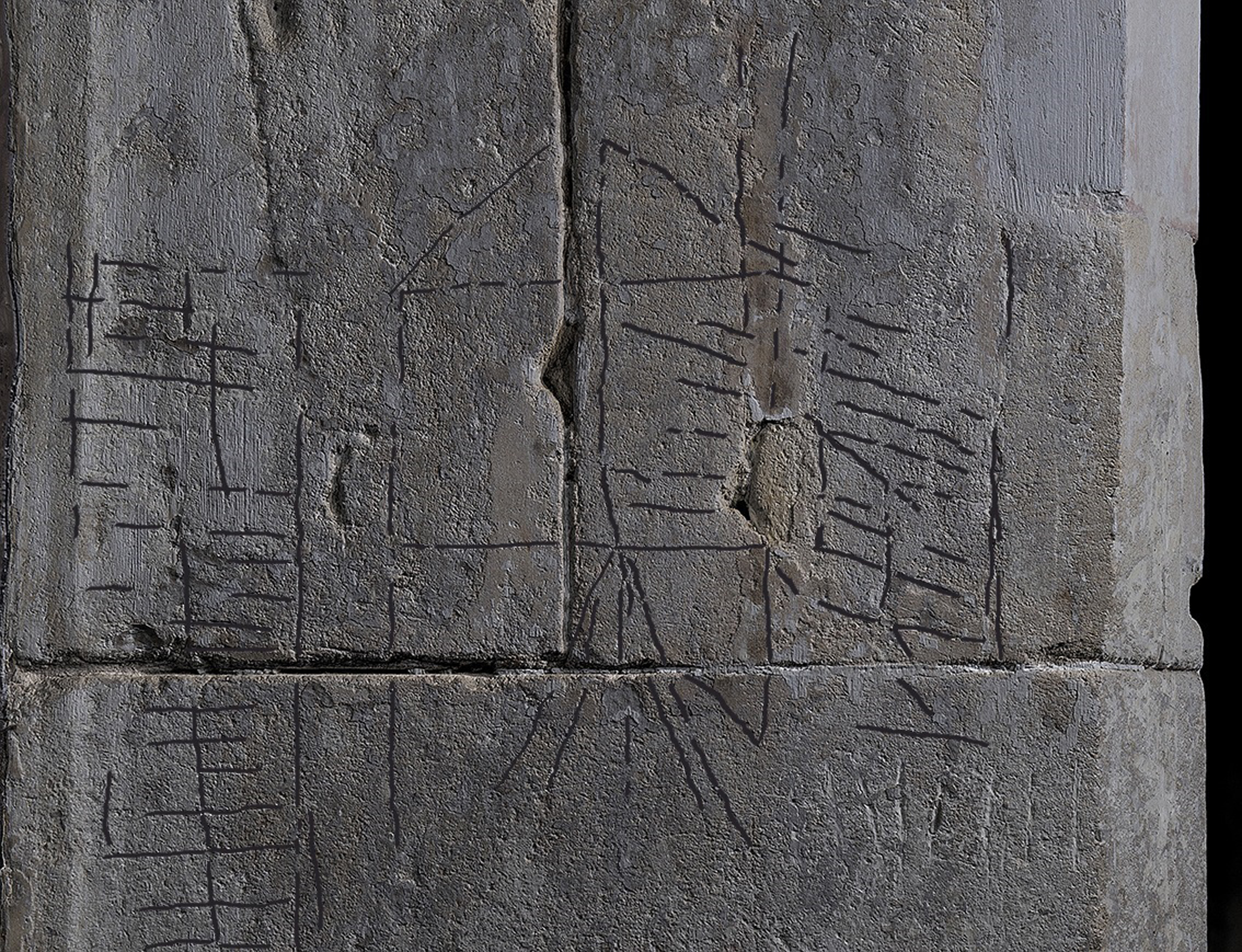 Hidden graffiti discovered at Woolsthorpe Manor.