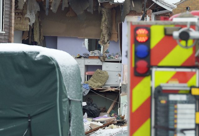 Two people were hurt in the blast (Ben Birchall/PA)