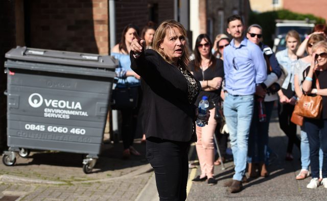 Nicola Urquhart retraced her son's final steps in Bury St Edmunds exactly a year after his disappearance (Joe Giddens/PA)