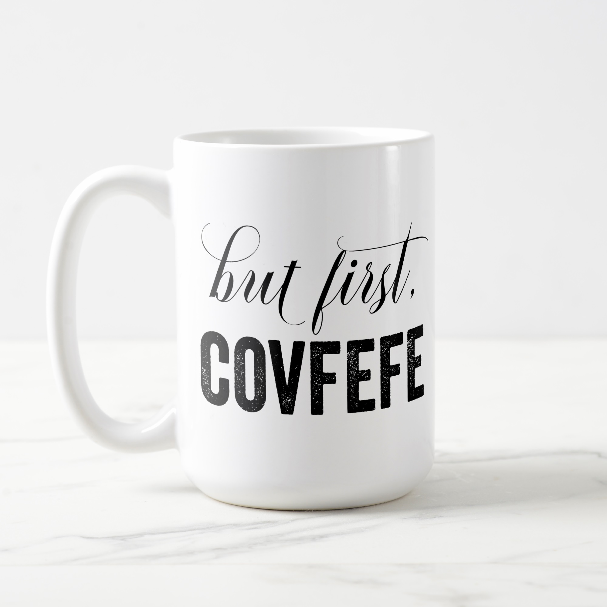A Donald Trump novelty mug 
