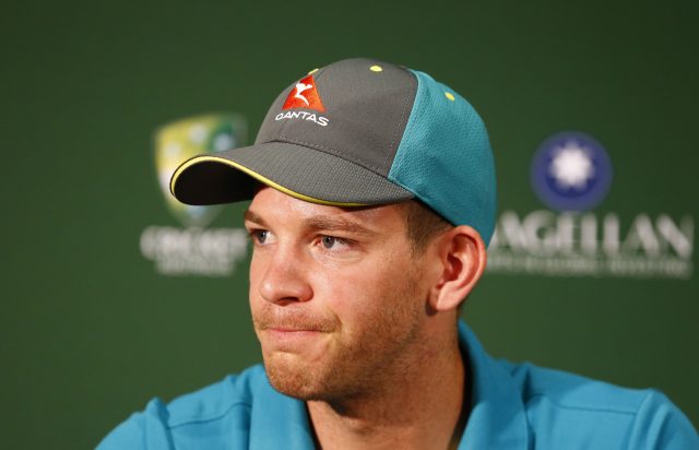 Tim Paine during a press conference
