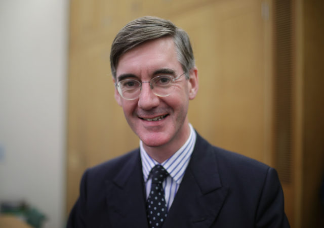 Jacob Rees-Mogg clashed with David Davis over the terms of a Brexit transition period (Yui Mok/PA)