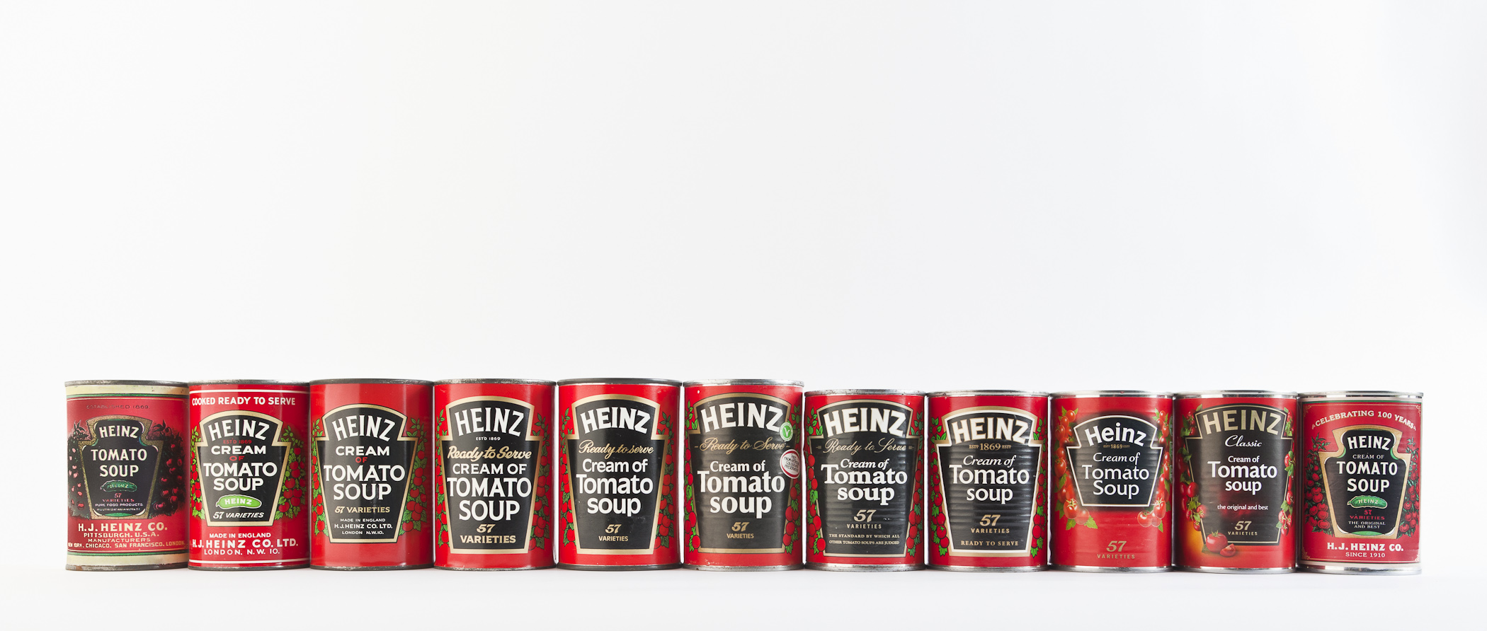 A row of Heinz cans (Heinz/PA)