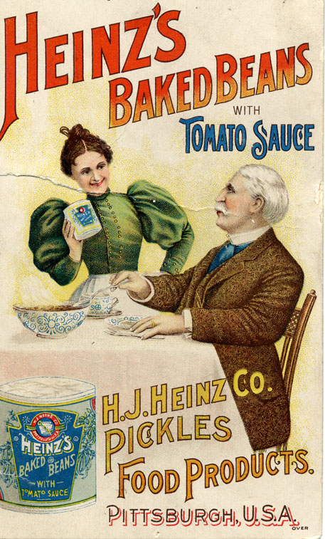 An 1896 advertisement for Heinz Baked Beans (Heinz/PA)