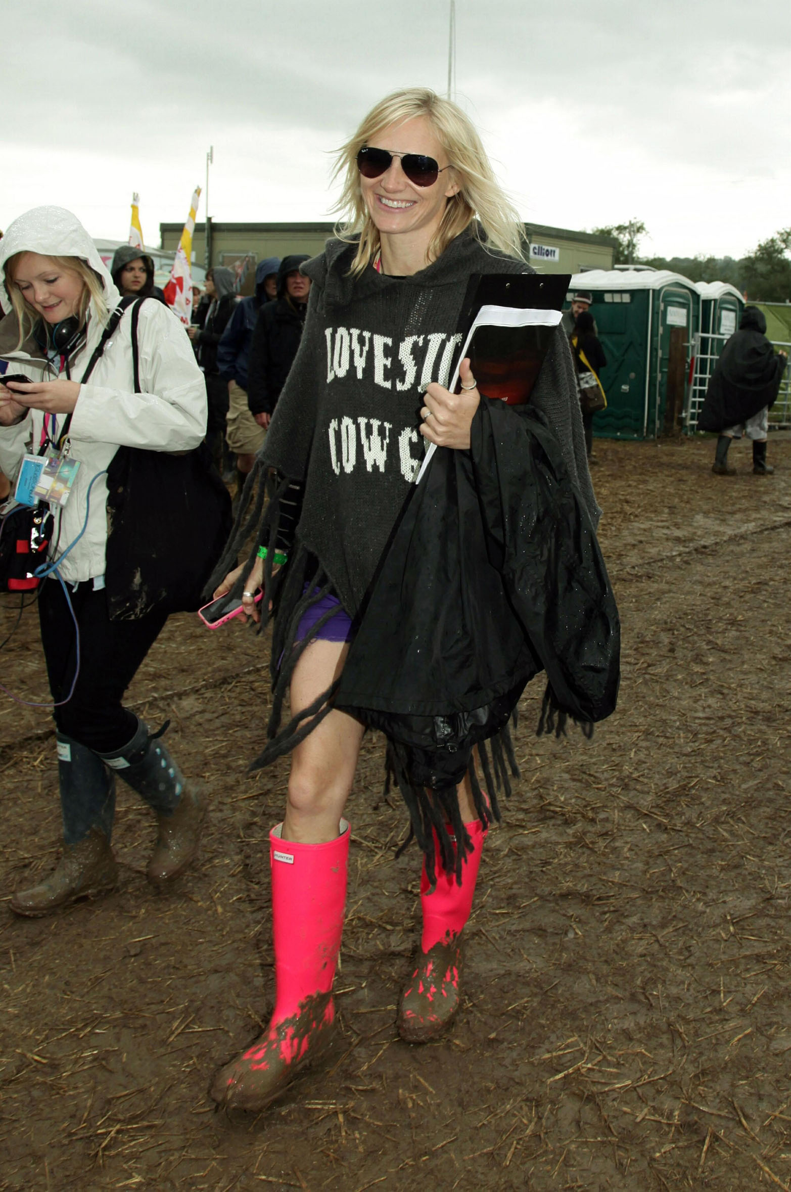 Jo Whiley at music festival, Glastonbury in 2011. (Yui Mok/PA)