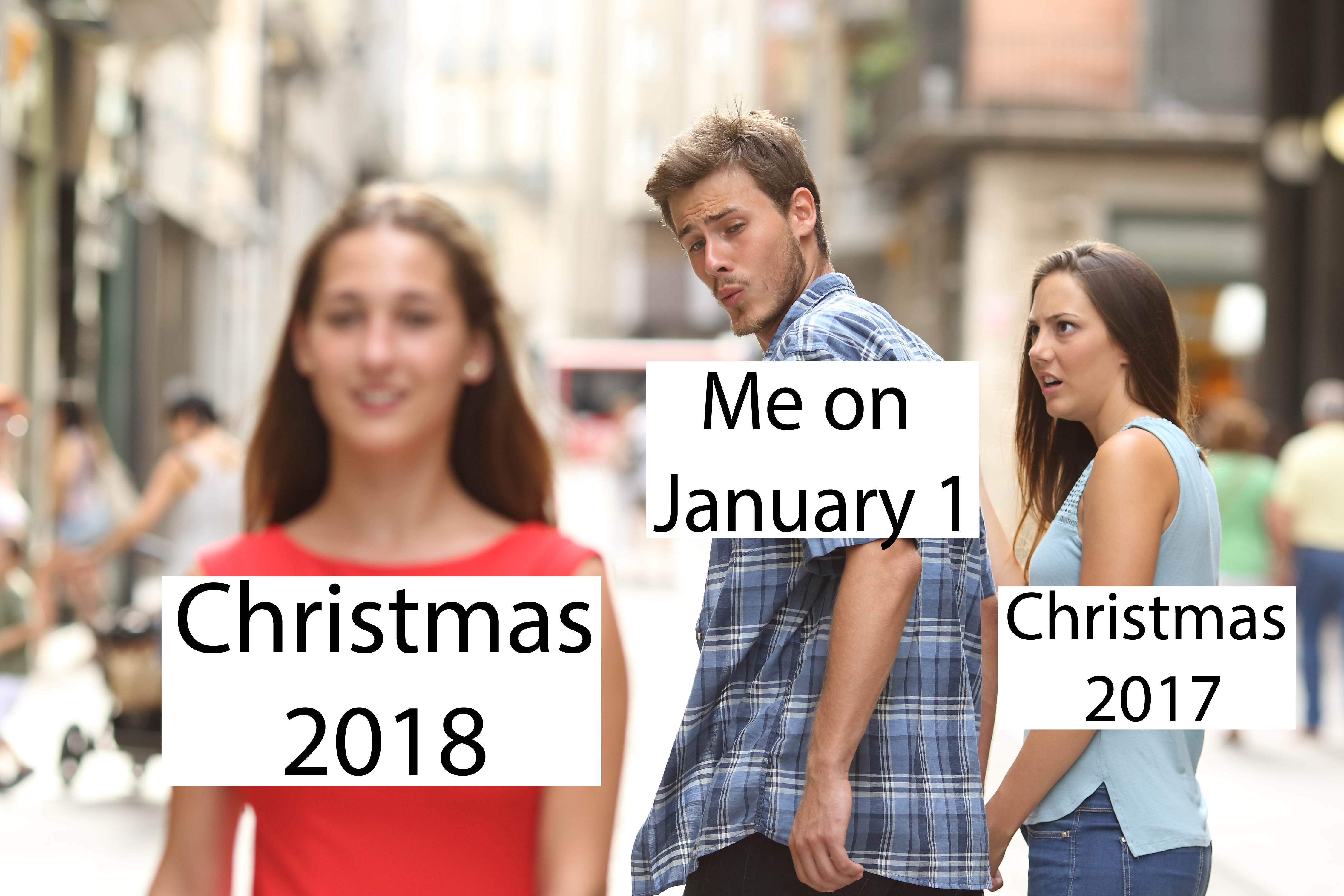 The distracted boyfriend meme