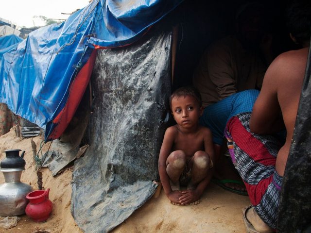 A boy in a refugee camp (Sciaf/PA)