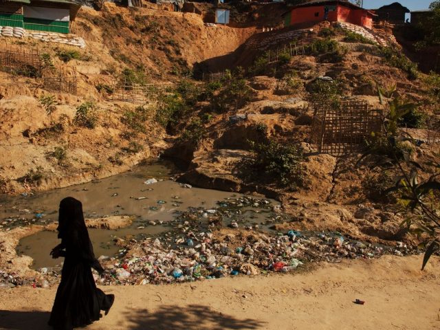 Waste ground at a refugee camp in Bangladesh (Sciaf/PA)