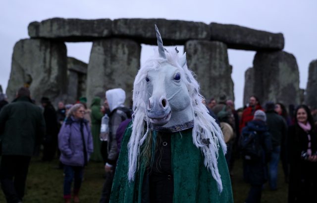 Winter solstice at Stonehenge (Andrew Matthews/PA)