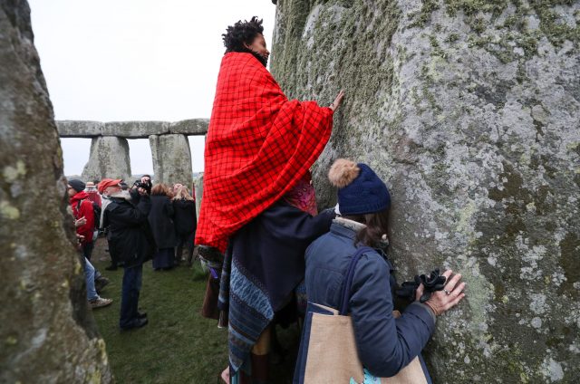 Winter solstice at Stonehenge (Andrew Matthews/PA)