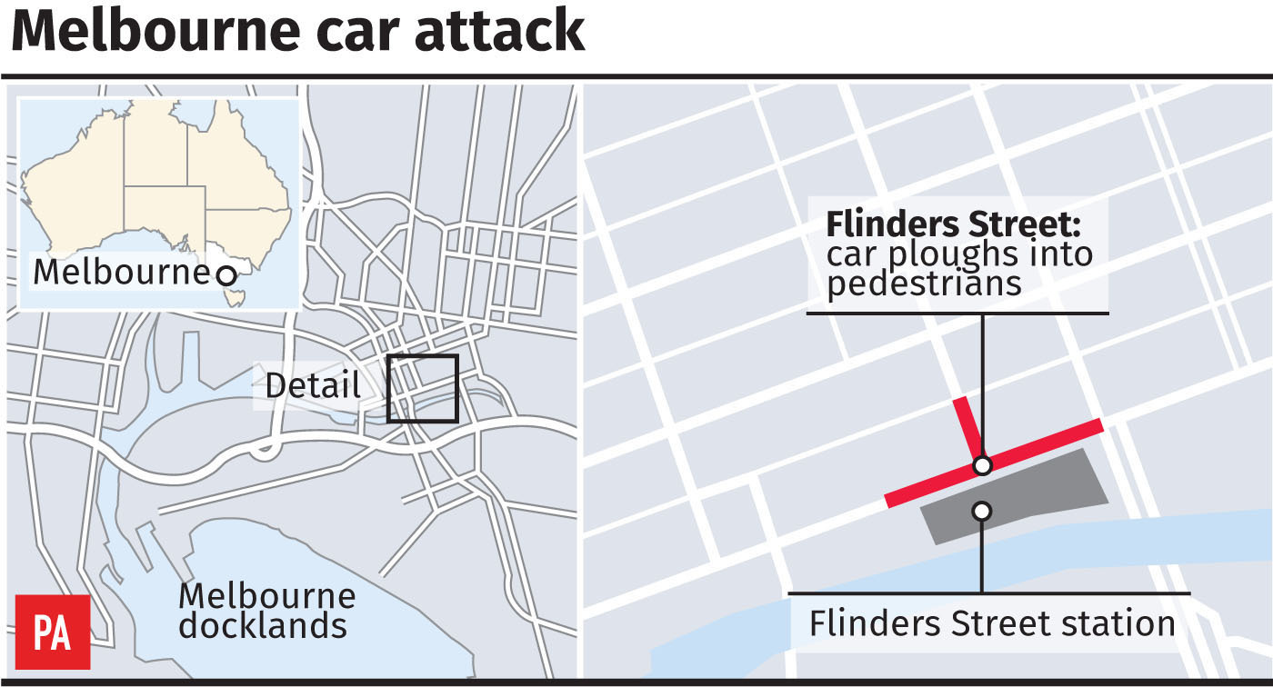 Man charged with attempted murder after car hit pedestrians in ...
