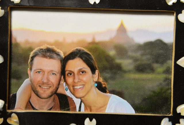 A photo of Richard Ratcliffe and his wife Nazanin Zaghari-Ratcliffe