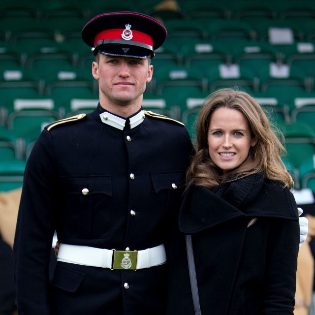 Andy Murray's wife Kim Sears with her brother Scott (Steve Parsons/PA)