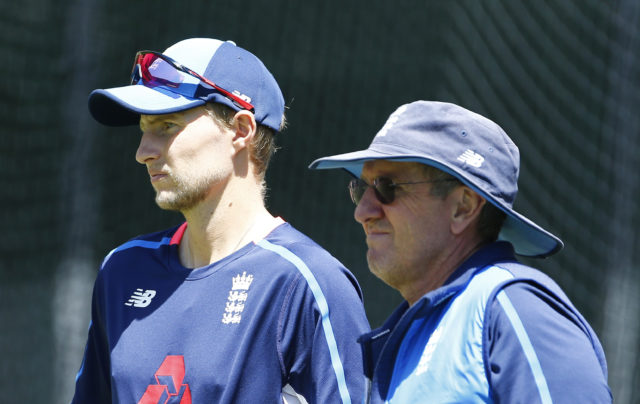 It has been a chastening tour for England coach Trevor Bayliss, right, and Root (Jason O'Brien/PA)