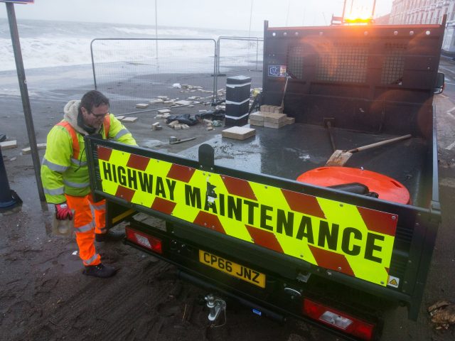 The clean-up begins on the Welsh coast