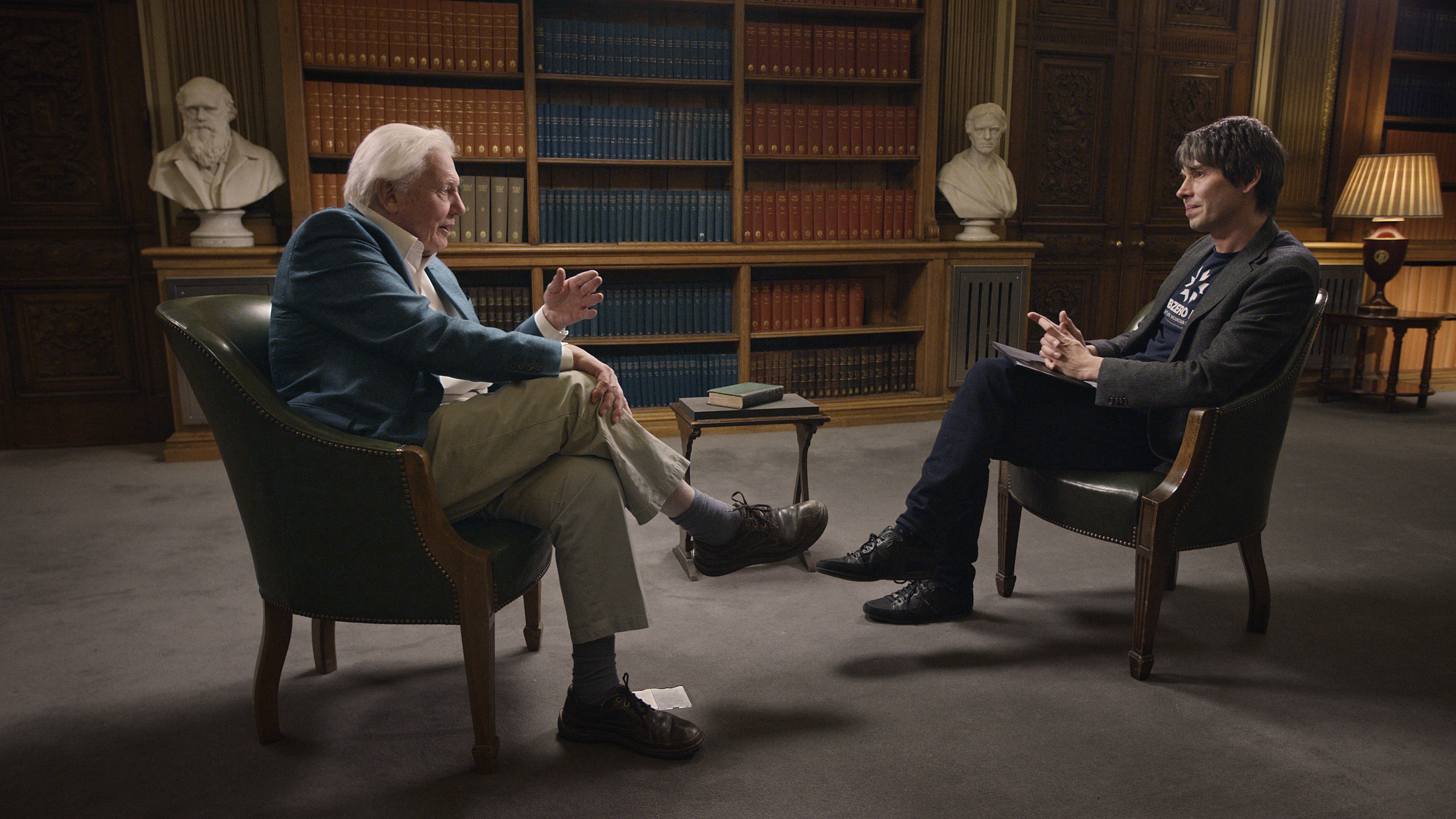 changed lives how electricity our David Cox to Darwin in Brian Sir discuss Attenborough and