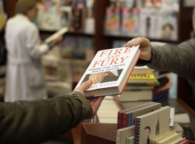 A small number of copies were at Waterstones Piccadilly on Friday (Charles Rex Arbogast/AP)