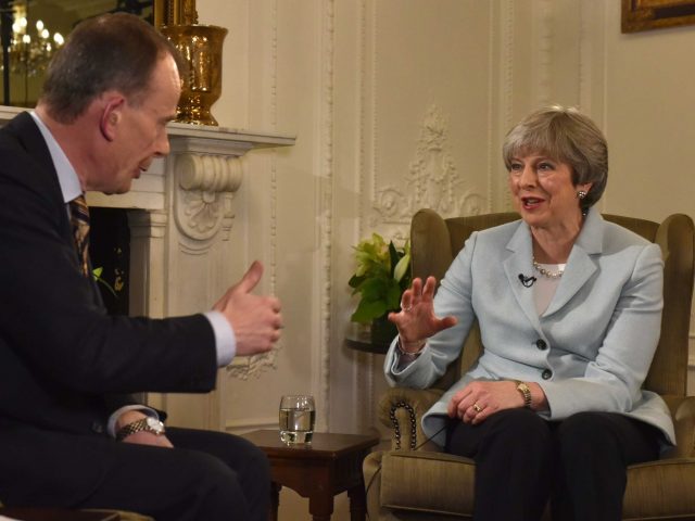 Theresa May speaks to Andrew Marr