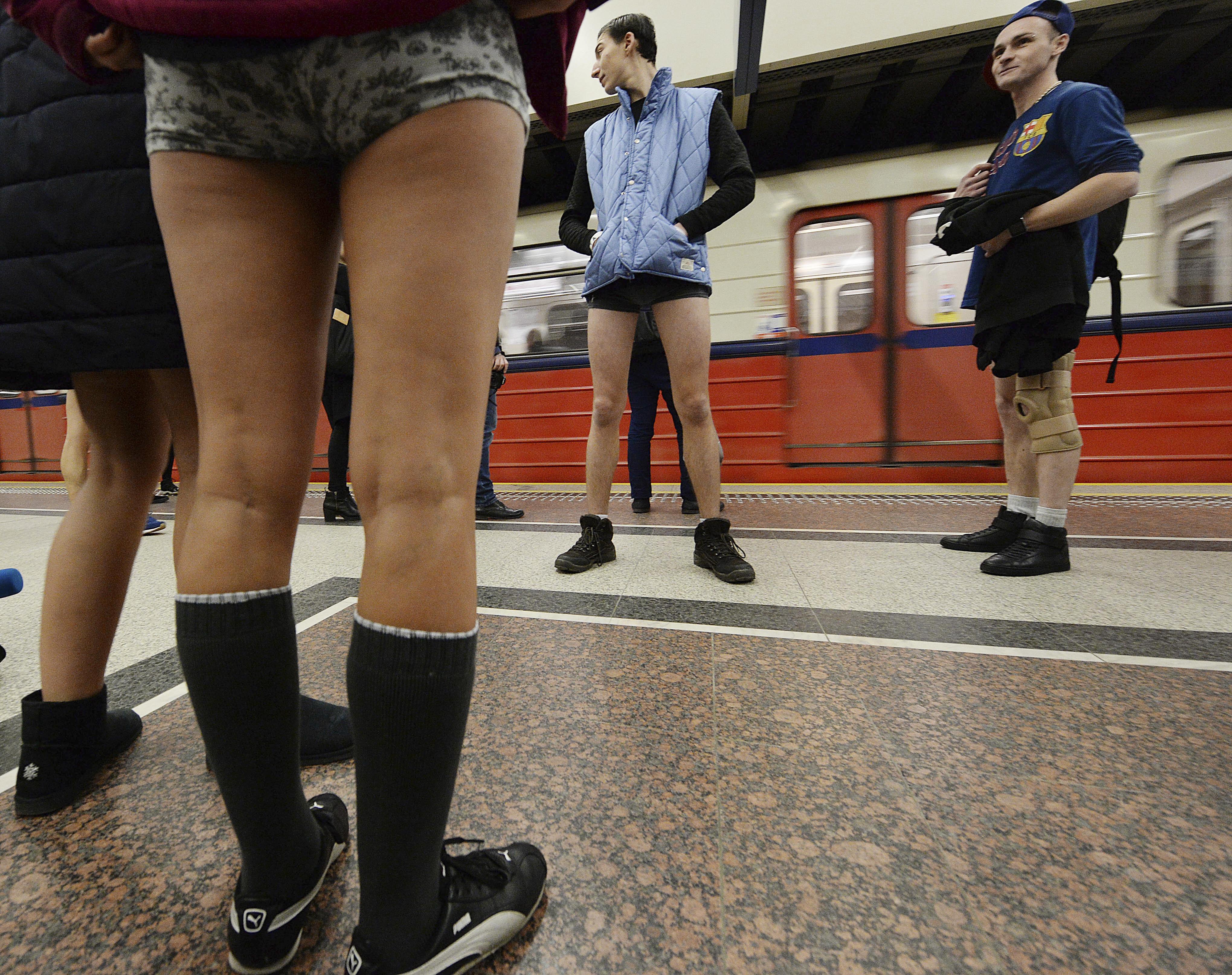 People across the world are catching the tube with no trousers on