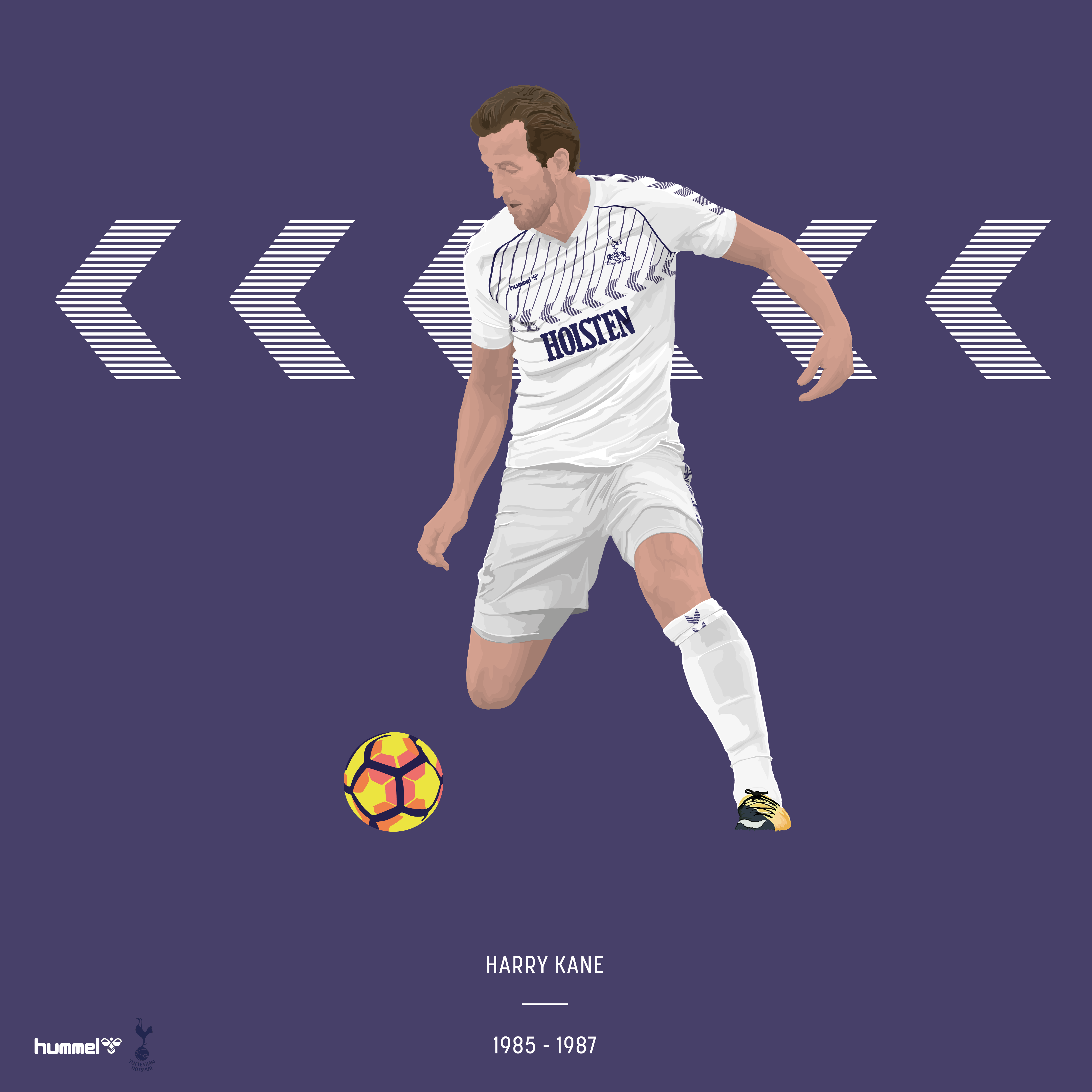 Tottenham's Harry Kane in a retro kit