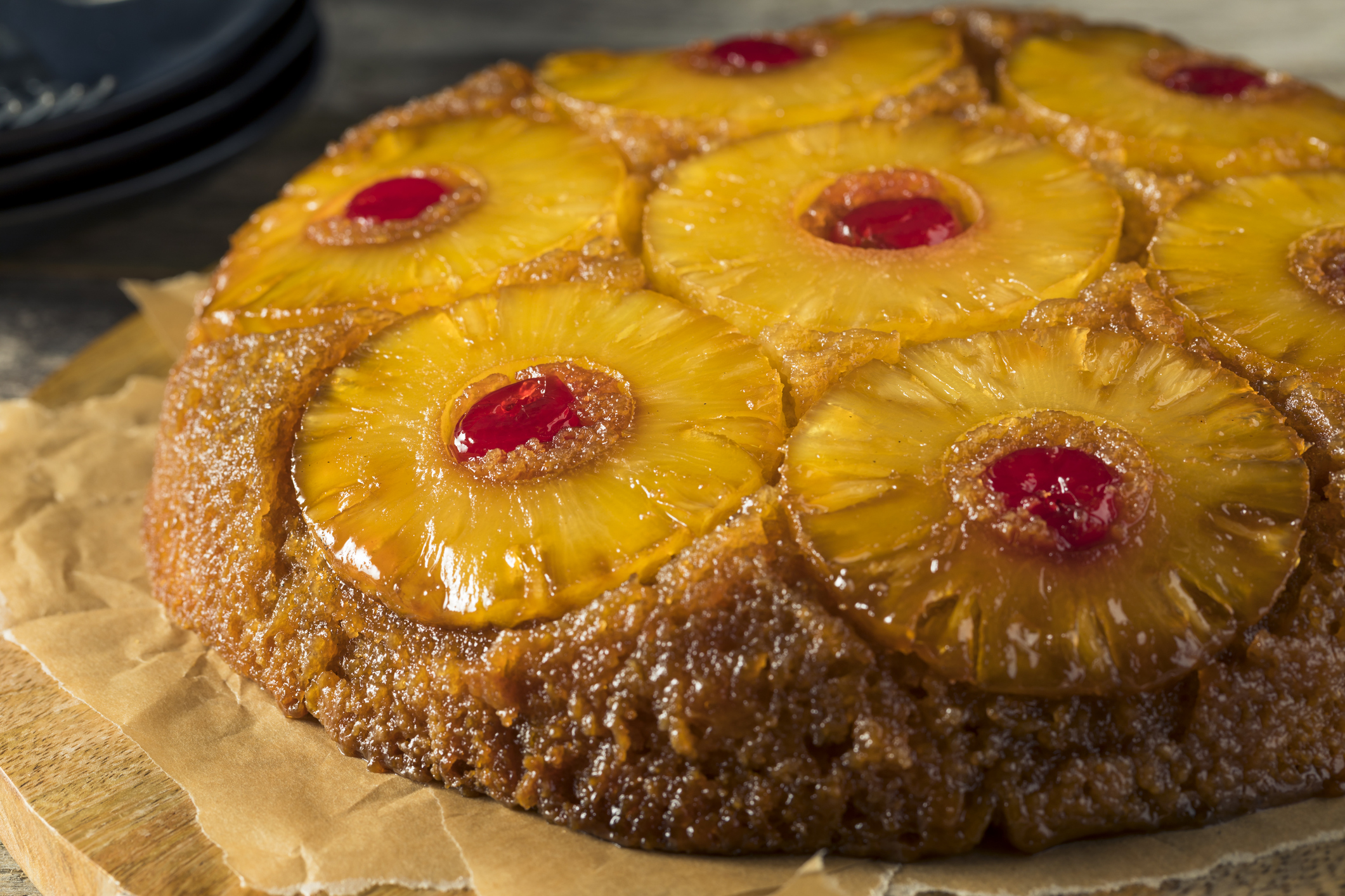 Pineapple upside down cake