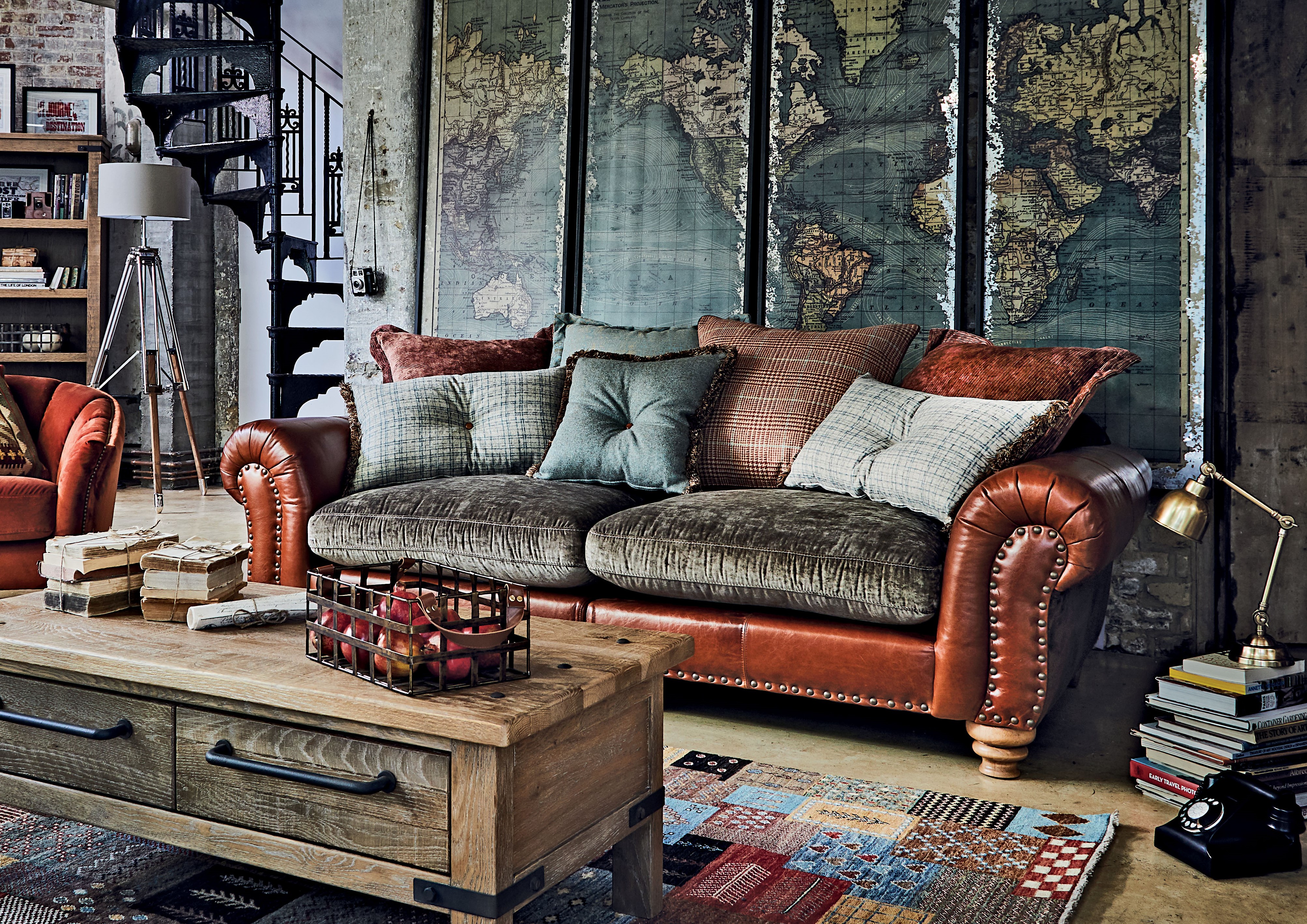 Decor Desires 3 Gorgeous New Interiors Trends To Try In 2018 Dorchester Grand Split Pillow Back Sofa Choice Of Leather Lula Velvet Chair World Map Set 4 Wall Plaques Oakham Coffee Table And Bookcase