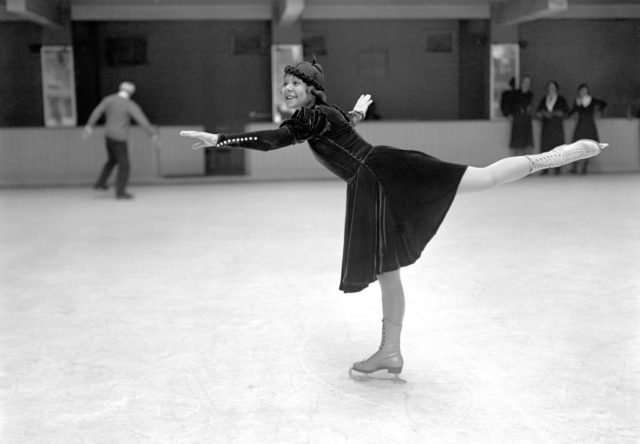 Norwegian figure skater Sonja Henie, who won three Olympic golds before the age of 24 (PA)