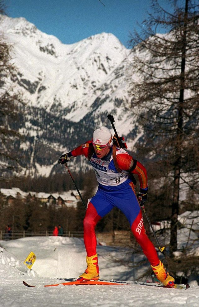 Biathlete Jason Sklenar, part of the British Winter Olympic team at the 1992 and 2002 Games (PA)