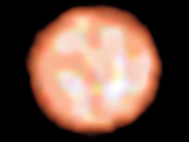 the first detailed images of the surface of a giant star outside our solar system (ESO/Georgia State University)
