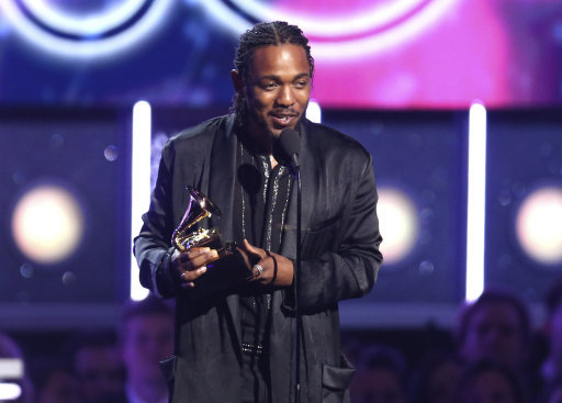 Kendrick Lamar won five, nudging out Jay-Z